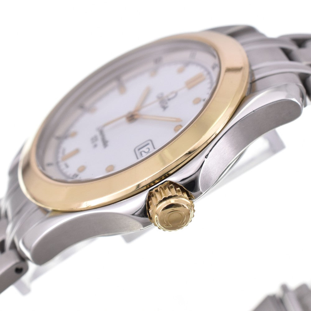 with paper OMEGA Seamaster 120m 2311.20 Date YG bezel white Dial Quartz Men's
 Watch C#146644