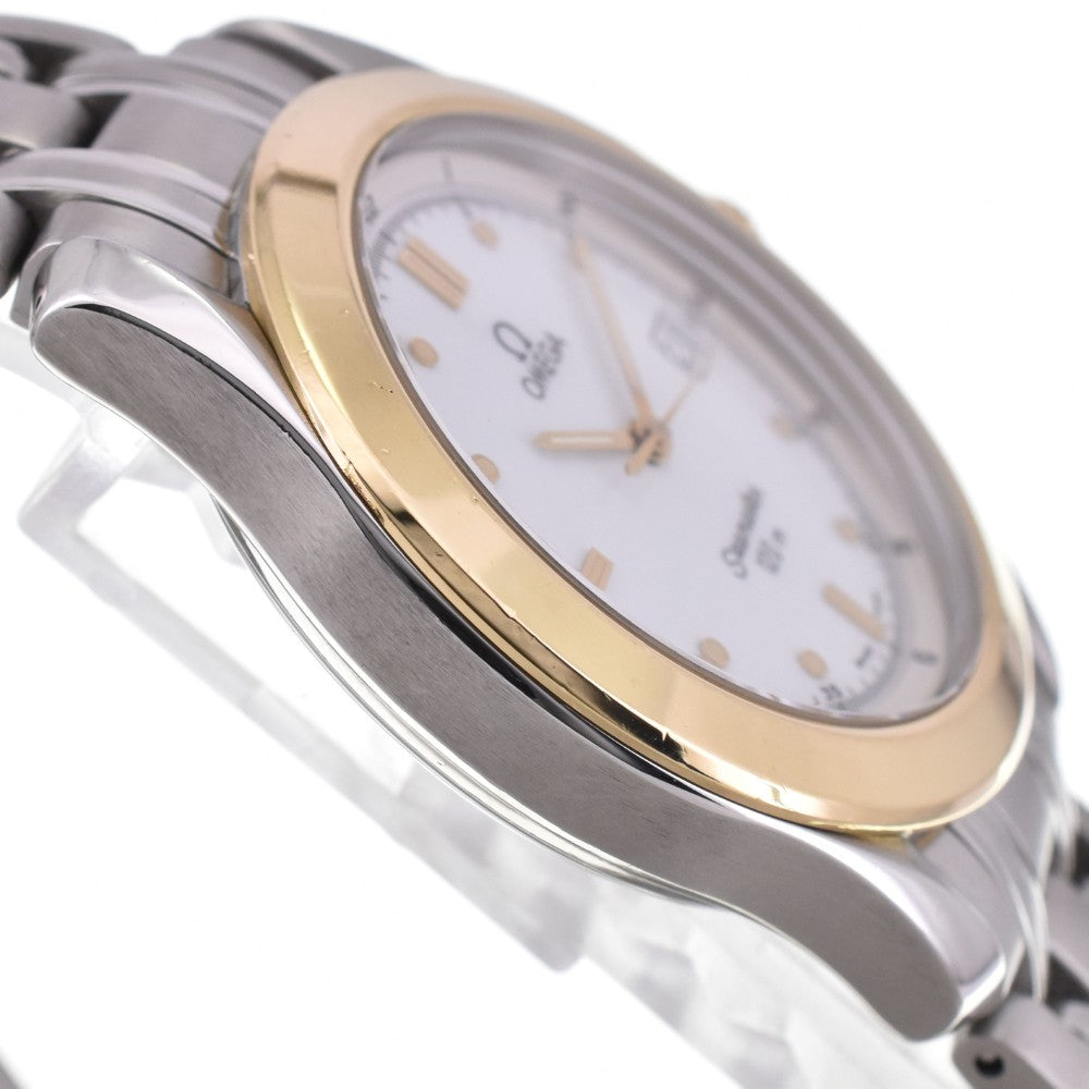 with paper OMEGA Seamaster 120m 2311.20 Date YG bezel white Dial Quartz Men's
 Watch C#146644