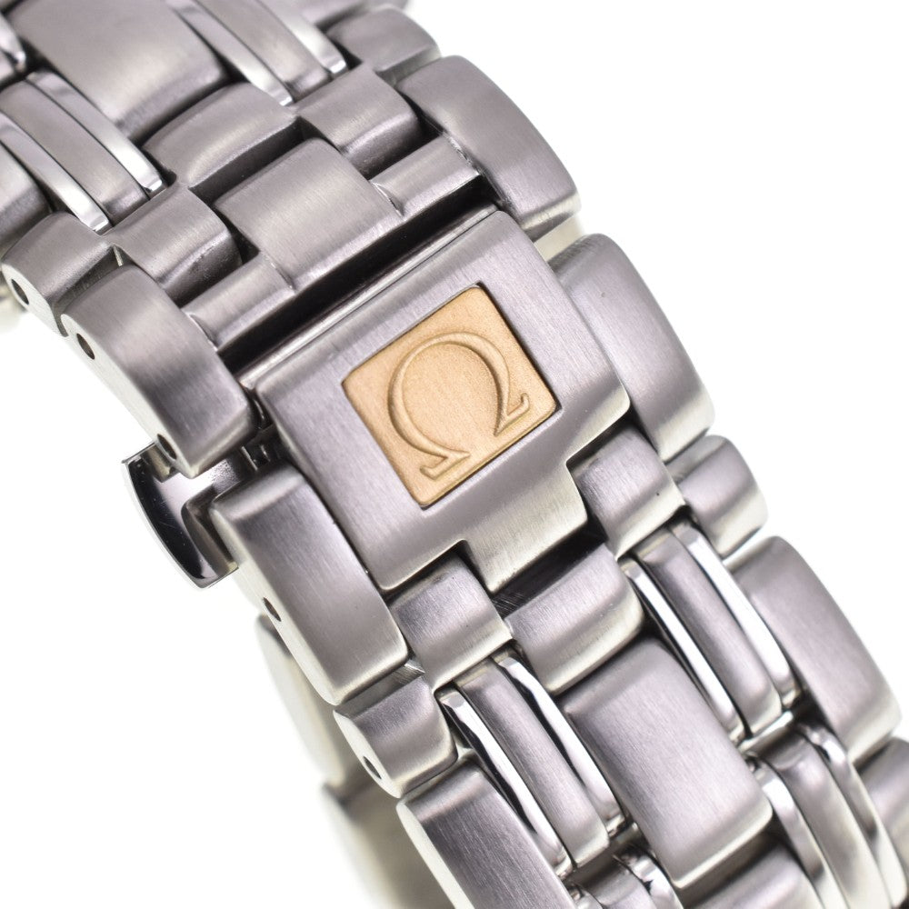 with paper OMEGA Seamaster 120m 2311.20 Date YG bezel white Dial Quartz Men's
 Watch C#146644
