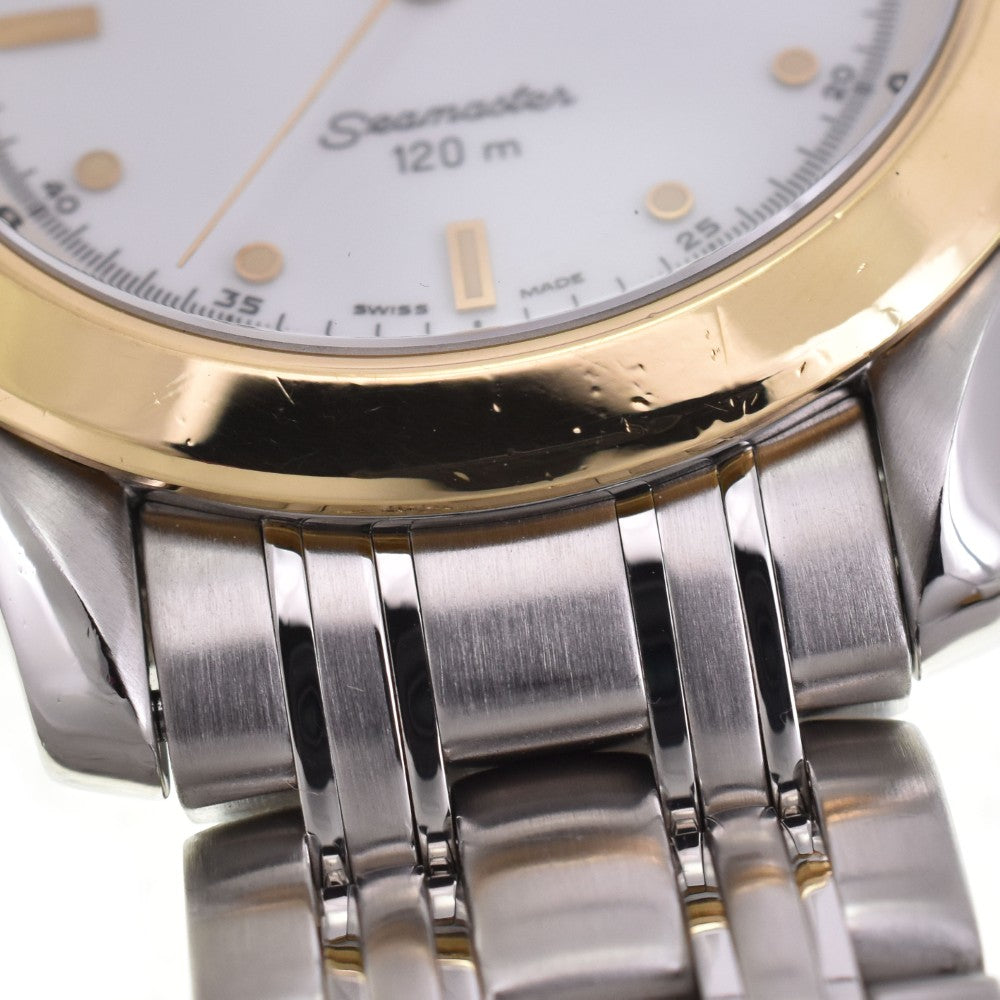 with paper OMEGA Seamaster 120m 2311.20 Date YG bezel white Dial Quartz Men's
 Watch C#146644