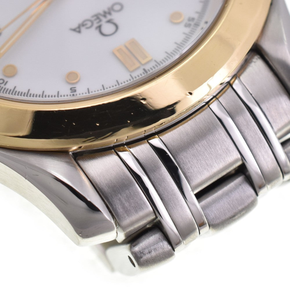 with paper OMEGA Seamaster 120m 2311.20 Date YG bezel white Dial Quartz Men's
 Watch C#146644