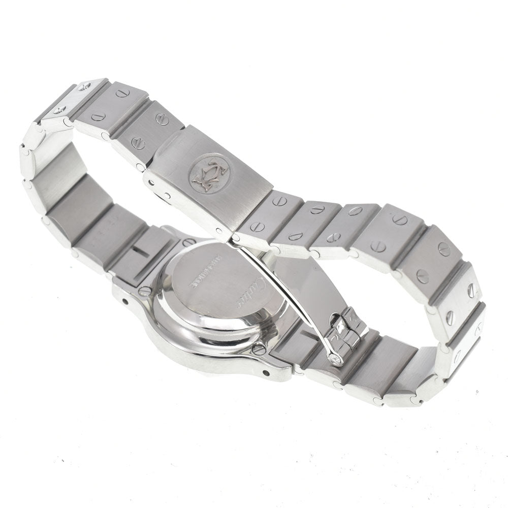 with paper CARTIER Santos Octagon SM white Dial Automatic Ladies
 Watch D#146648