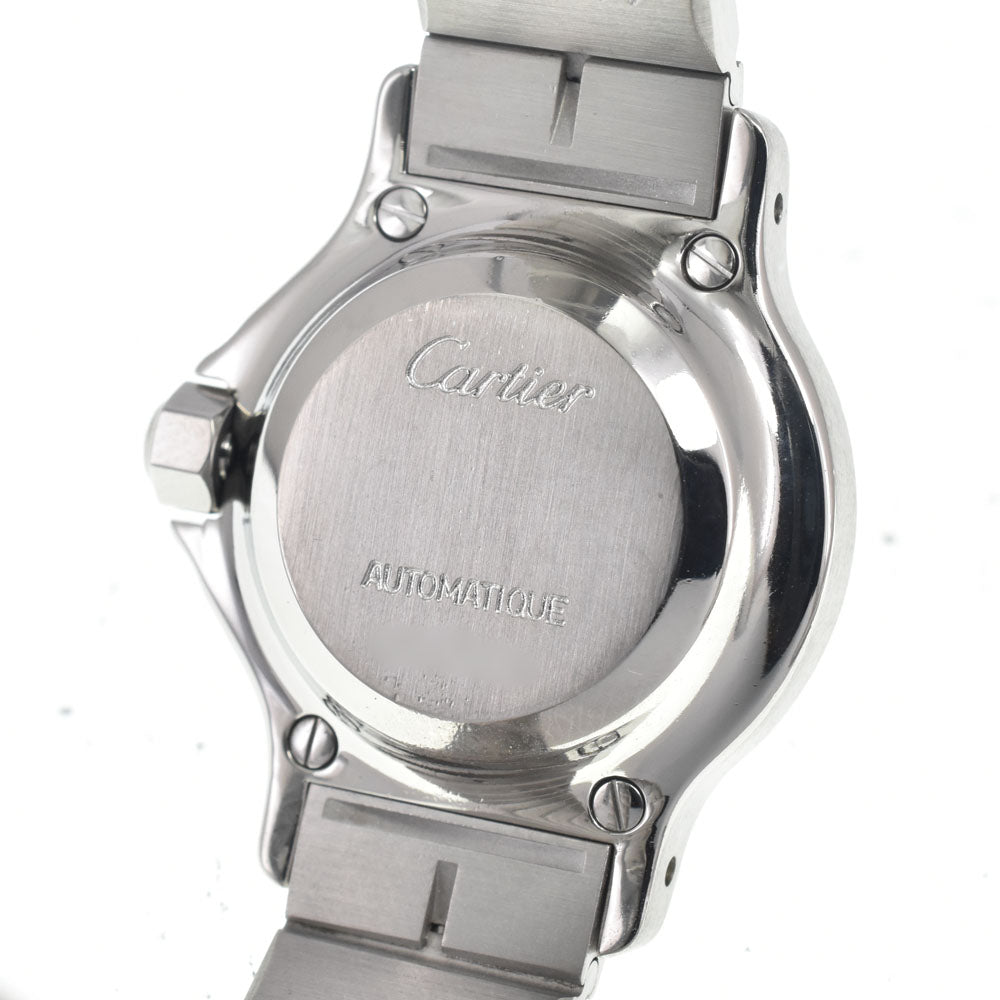 with paper CARTIER Santos Octagon SM white Dial Automatic Ladies
 Watch D#146648
