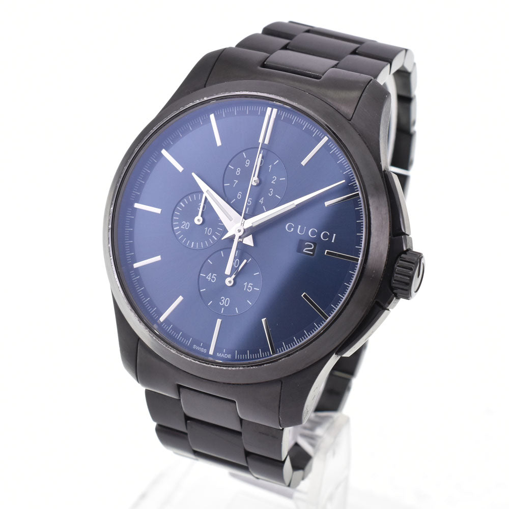 GUCCI G timeless 126.2 Chronograph Date Navy Dial Quartz Men's