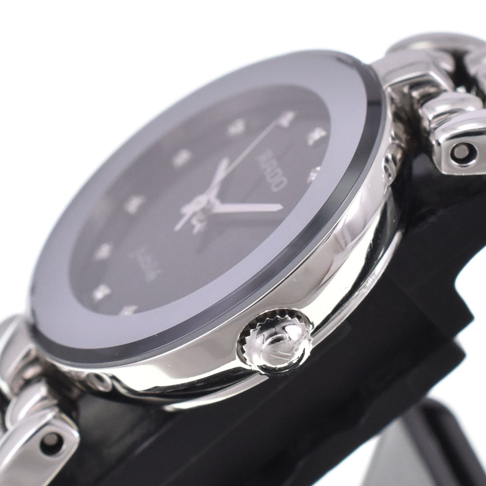 RADO Jubilee 318.3744.4 12P diamond black Dial Quartz Ladies
 Watch H#146653