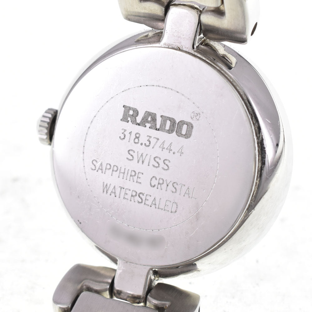 RADO Jubilee 318.3744.4 12P diamond black Dial Quartz Ladies
 Watch H#146653