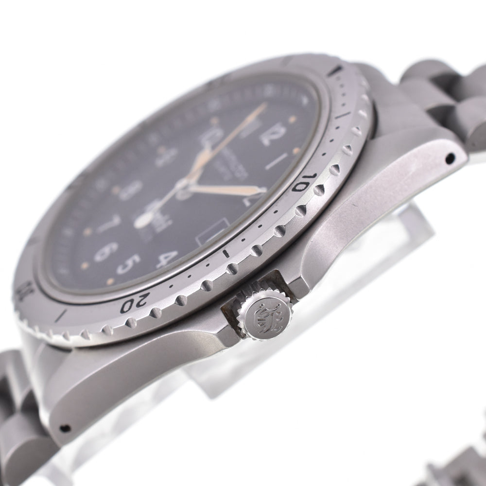 with paper HAMILTON khaki 9745B Date black Dial Quartz Men's
 Watch E#146658
