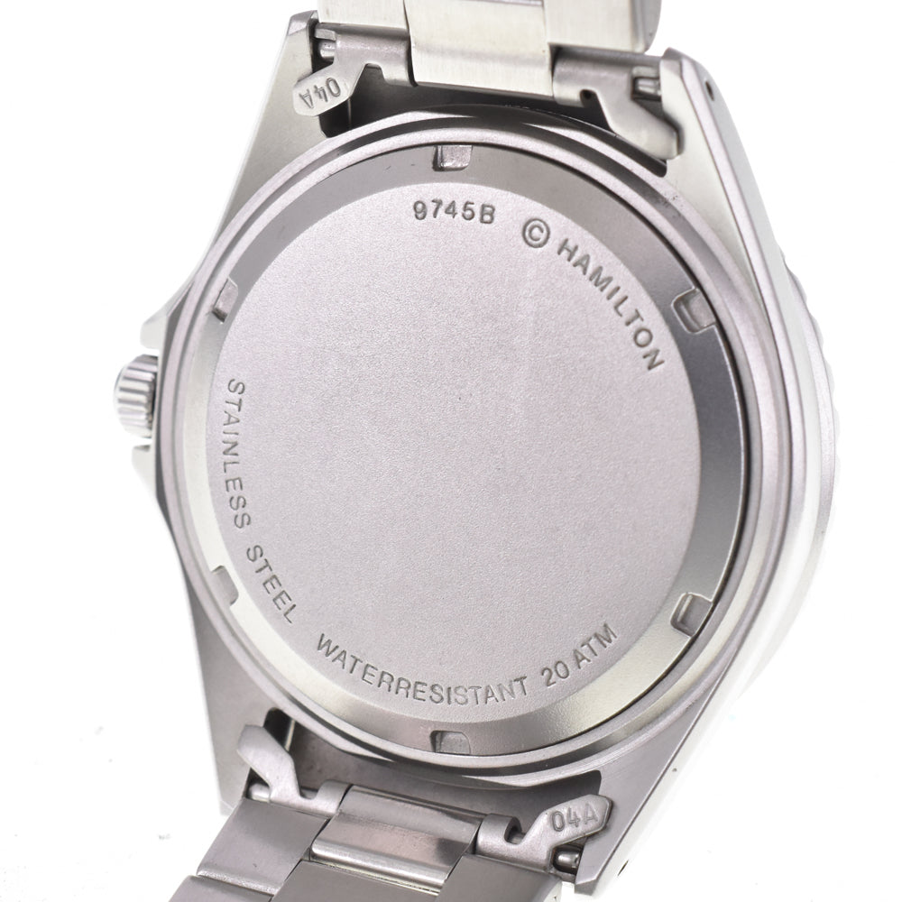 with paper HAMILTON khaki 9745B Date black Dial Quartz Men's
 Watch E#146658
