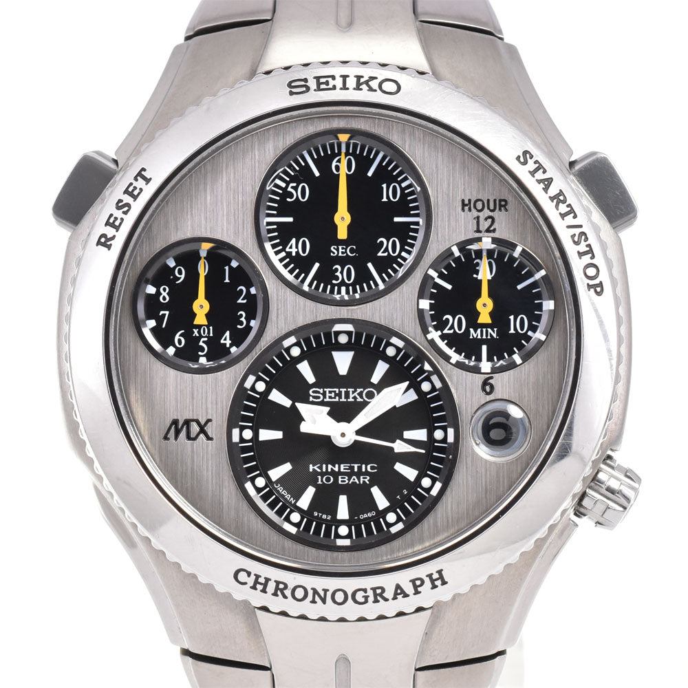 SEIKO Kinetic Chrono 9T82-0A80/SATX003 Silver Dial Auto quartz Men's
 Watch B#146659