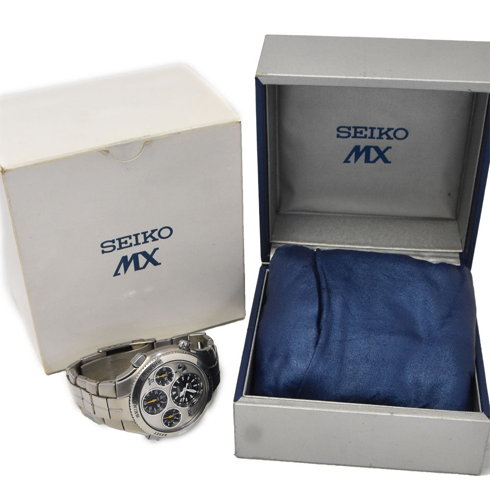 SEIKO Kinetic Chrono 9T82-0A80/SATX003 Silver Dial Auto quartz Men's
 Watch B#146659