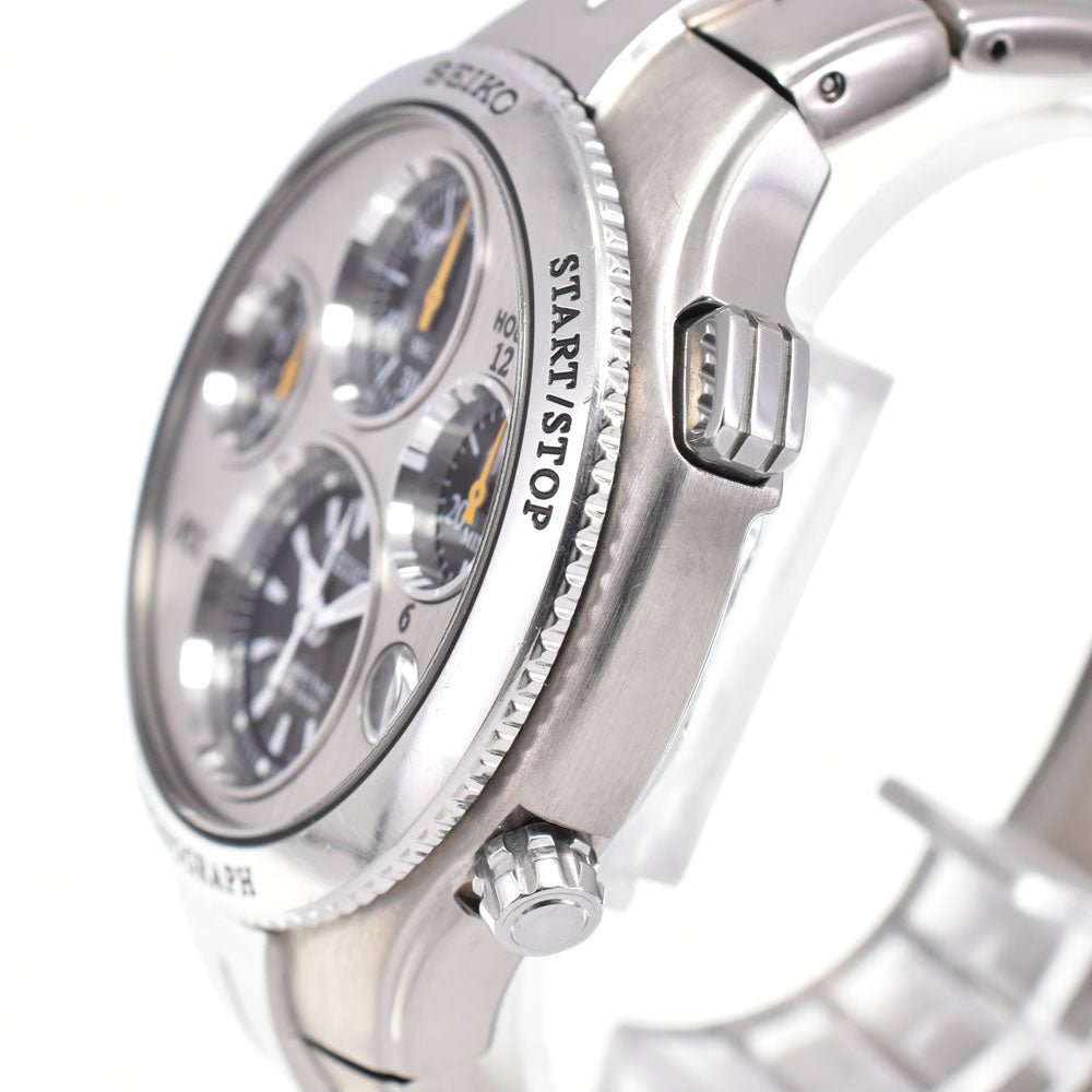 SEIKO Kinetic Chrono 9T82-0A80/SATX003 Silver Dial Auto quartz Men's
 Watch B#146659
