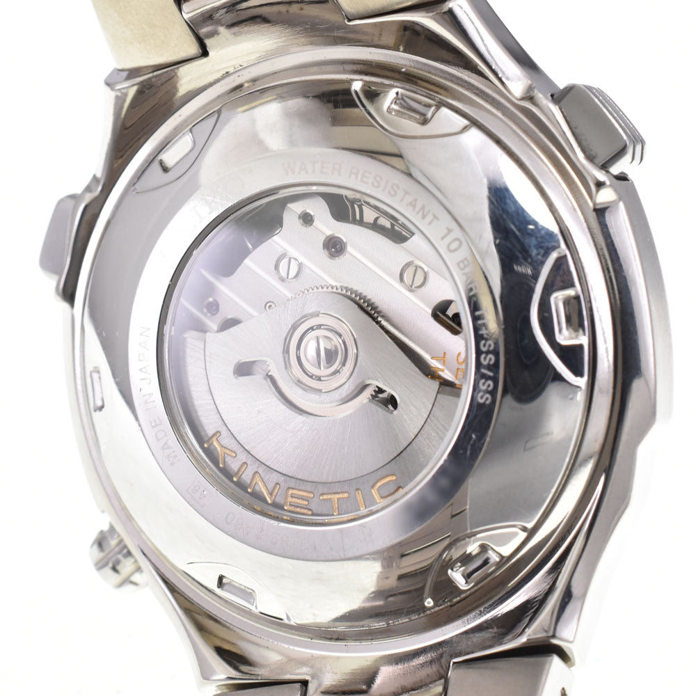 SEIKO Kinetic Chrono 9T82-0A80/SATX003 Silver Dial Auto quartz Men's
 Watch B#146659