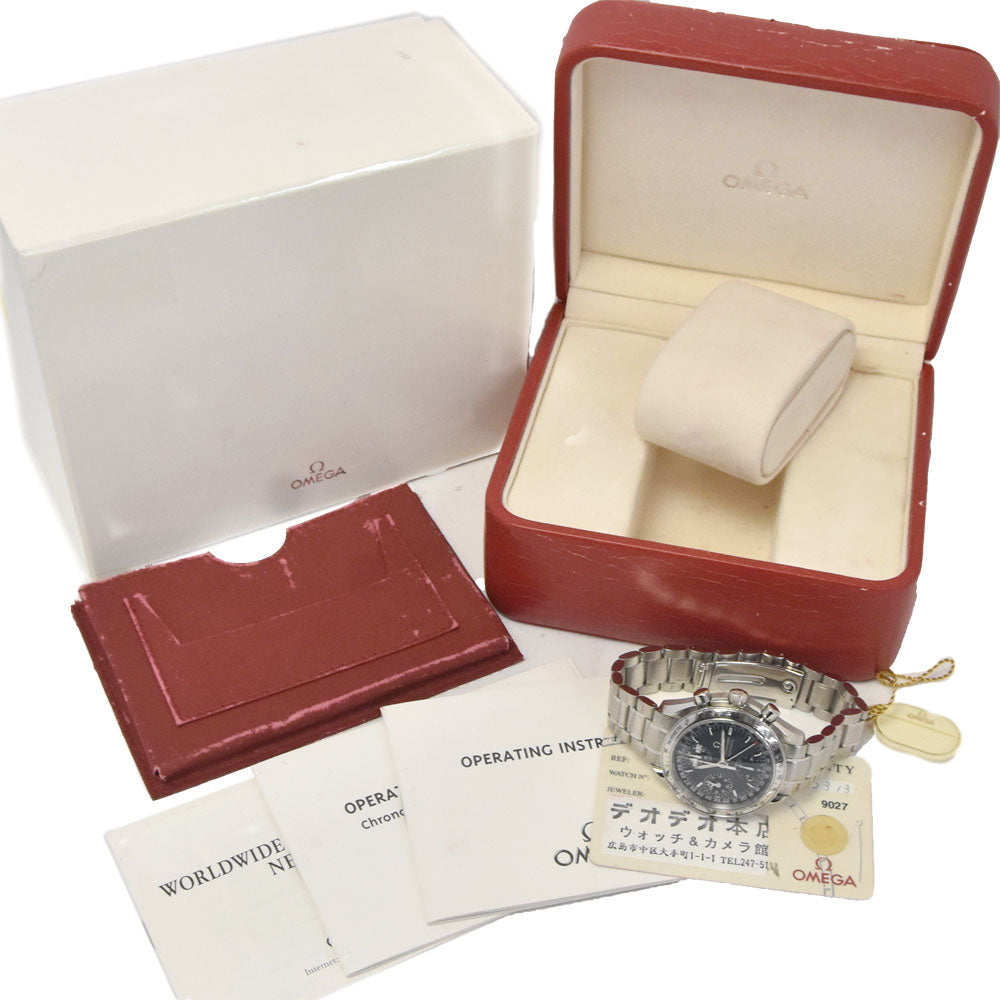 with paper OMEGA Speedmaster 3523.80 Triple calendar blue Dial Automatic Men's
 Watch G#146676