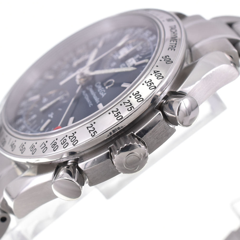 with paper OMEGA Speedmaster 3523.80 Triple calendar blue Dial Automatic Men's
 Watch G#146676