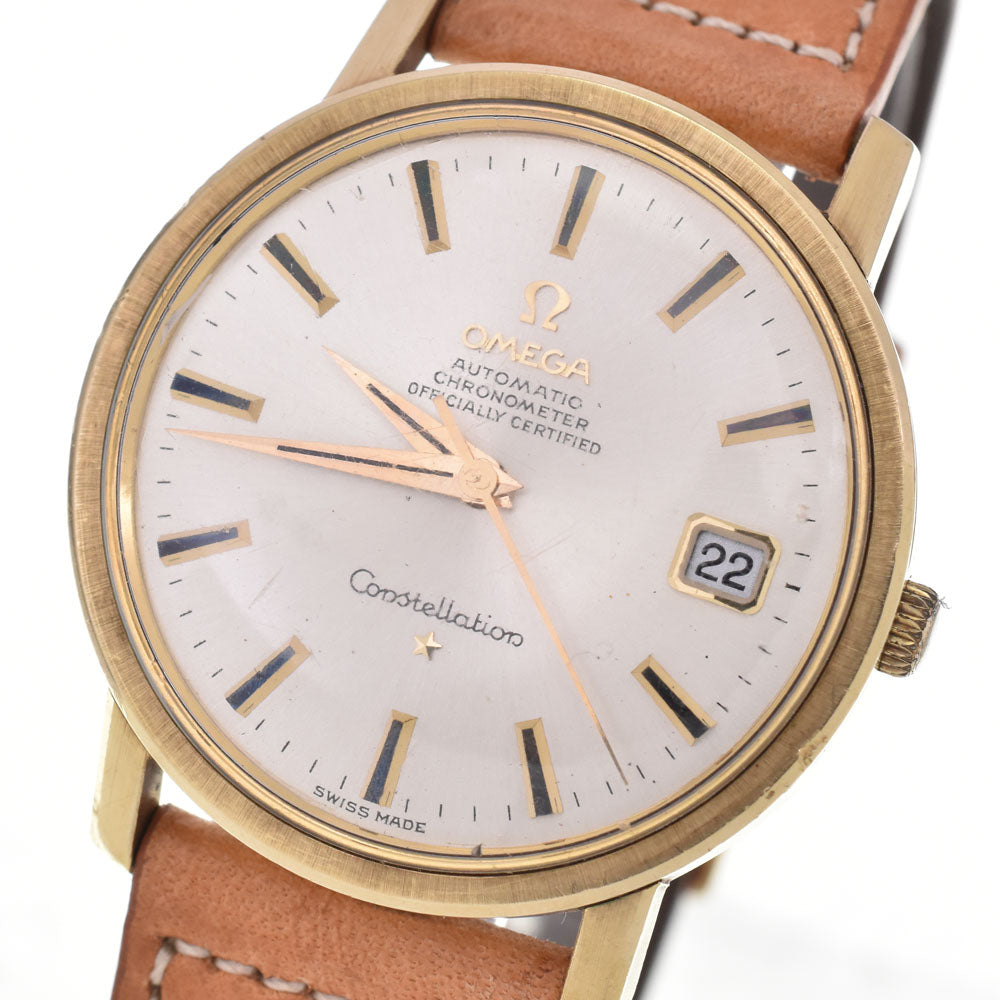 OMEGA Constellation 168.018 vintage Cal.564 Gold Cap Silver Dial Automatic Men's
 Watch G#146681