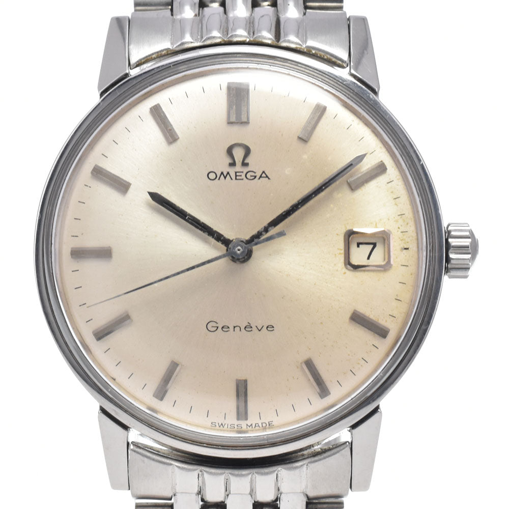 OMEGA Geneva 136.011 vintage Cal.613 Silver Dial Hand Winding Men's
 Watch J#146682