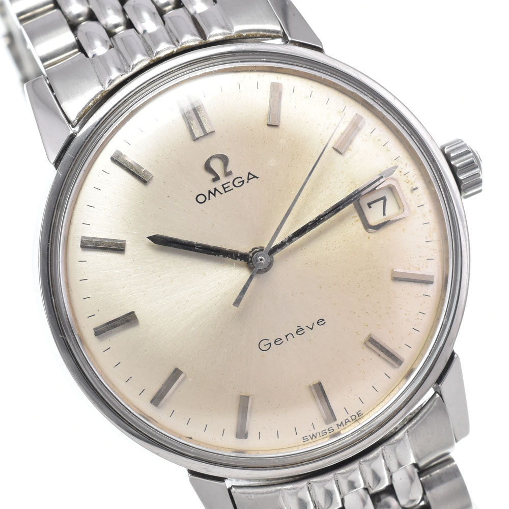 OMEGA Geneva 136.011 vintage Cal.613 Silver Dial Hand Winding Men's
 Watch J#146682