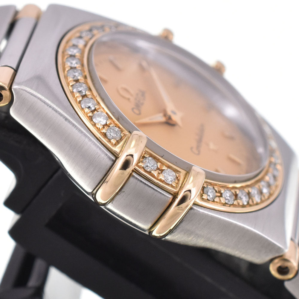 OMEGA Constellation Mini 1367.10 Bezel Diamond gold Dial Quartz Ladies
 Watch G#146690
