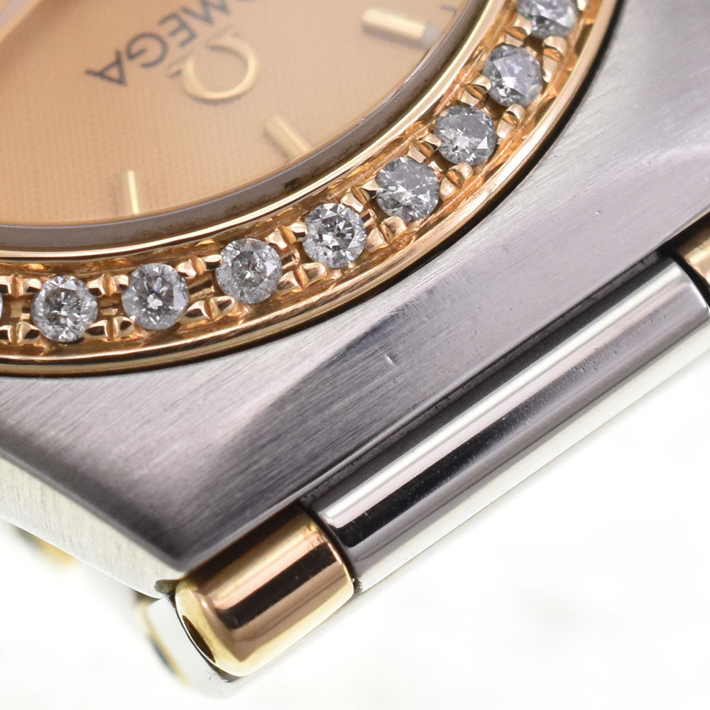 OMEGA Constellation Mini 1367.10 Bezel Diamond gold Dial Quartz Ladies
 Watch G#146690