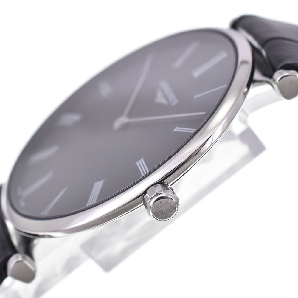 with paper LONGINES La Grande Classique de Longines L4.866.4.51.2 black Dial Quartz Men's
 Watch C#146992