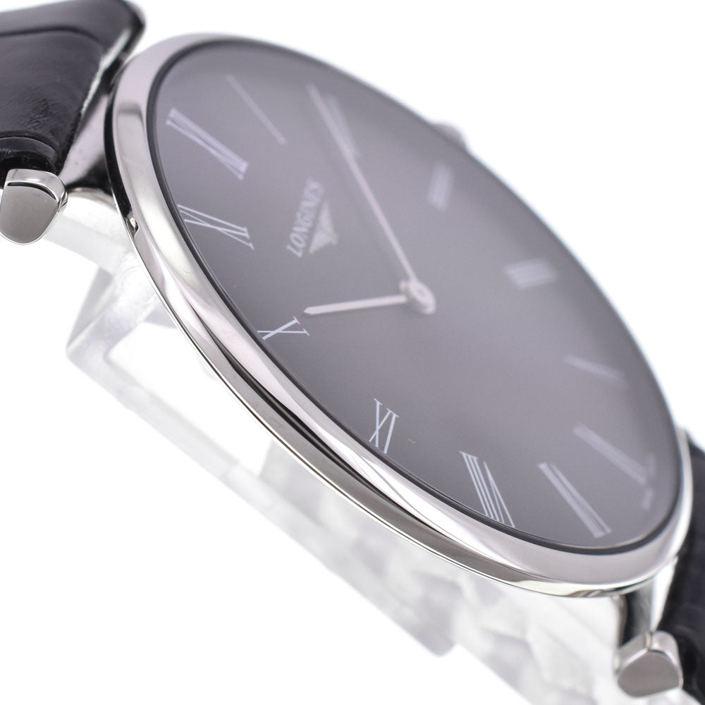 with paper LONGINES La Grande Classique de Longines L4.866.4.51.2 black Dial Quartz Men's
 Watch C#146992