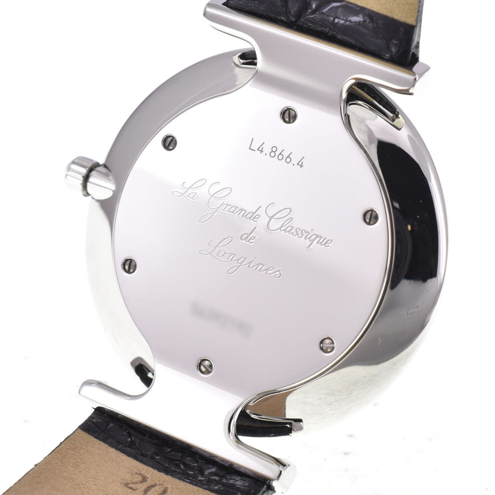 with paper LONGINES La Grande Classique de Longines L4.866.4.51.2 black Dial Quartz Men's
 Watch C#146992