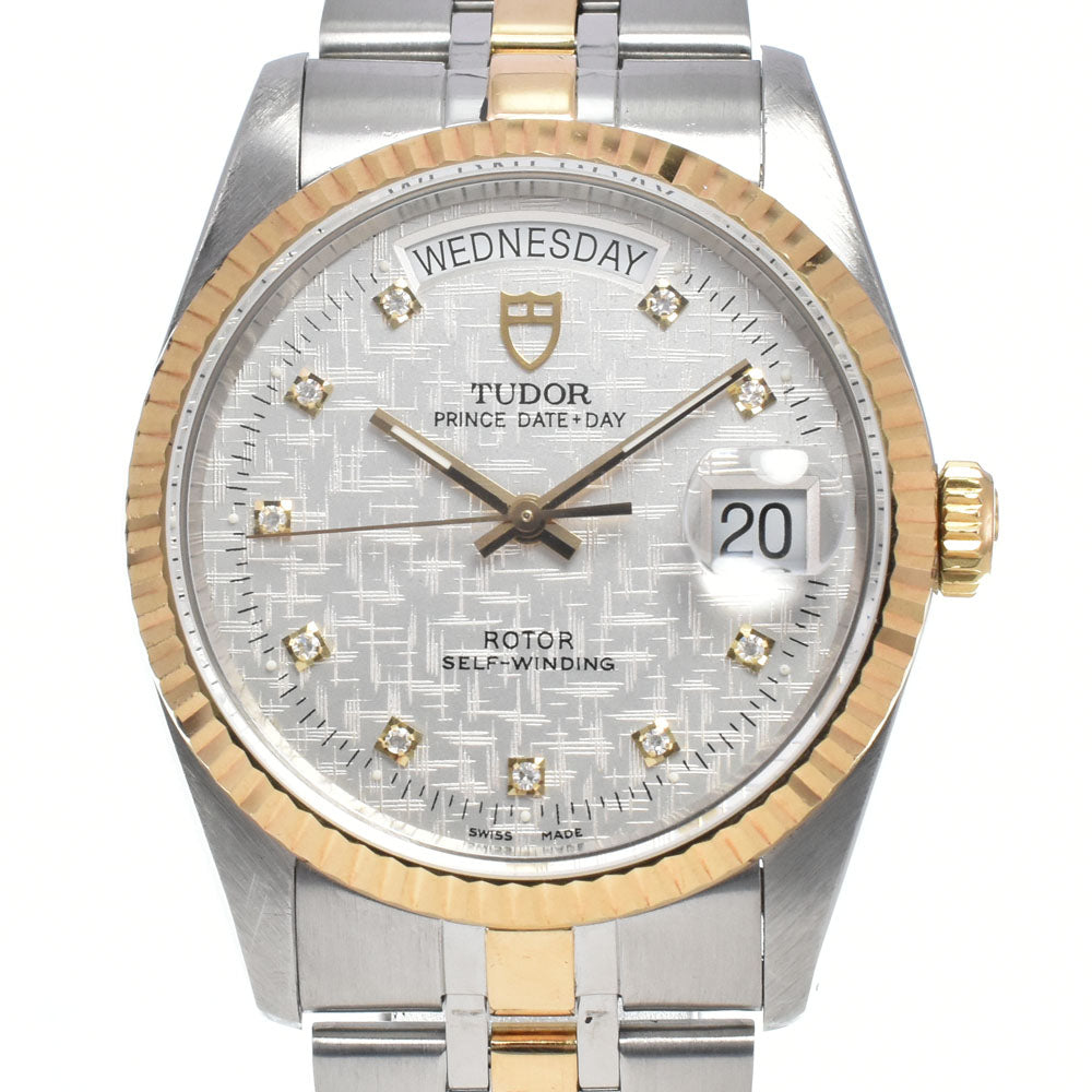 TUDOR Prince Date Day M76213-0008 10P diamond Silver Dial Automatic Men's
 Watch K#146695