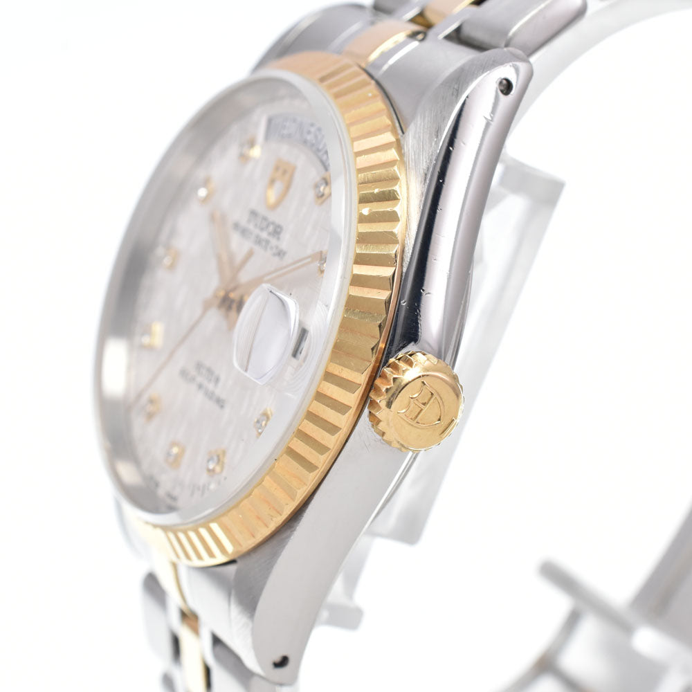 TUDOR Prince Date Day M76213-0008 10P diamond Silver Dial Automatic Men's
 Watch K#146695