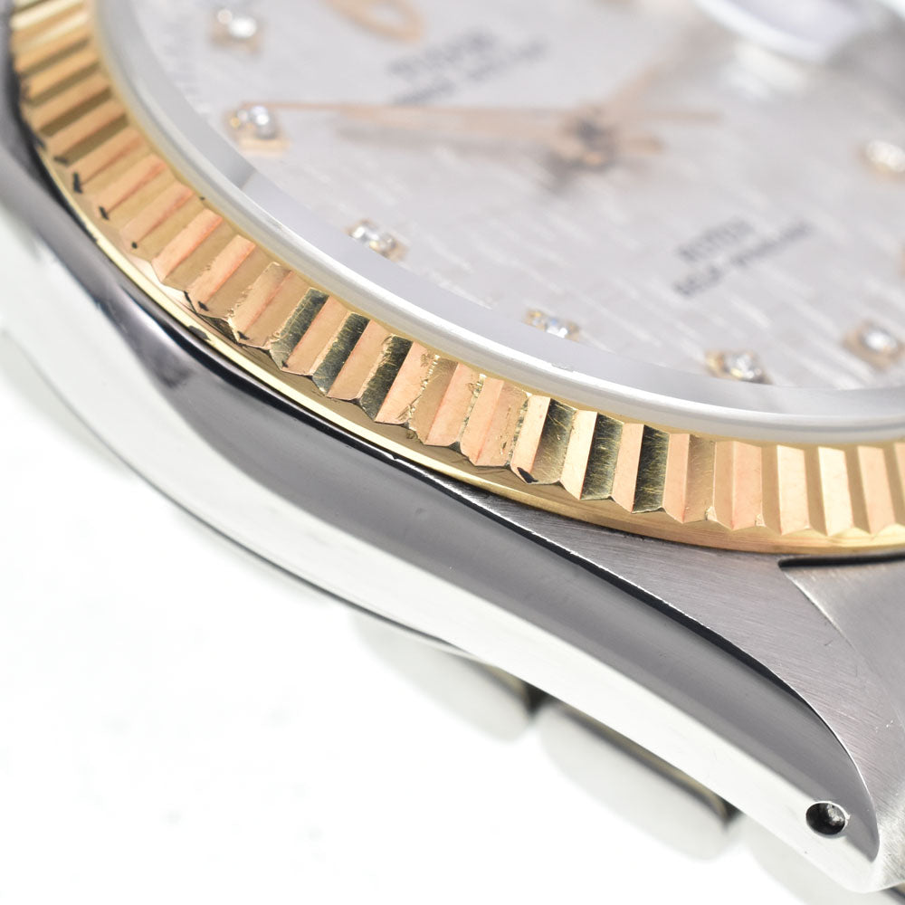 TUDOR Prince Date Day M76213-0008 10P diamond Silver Dial Automatic Men's
 Watch K#146695
