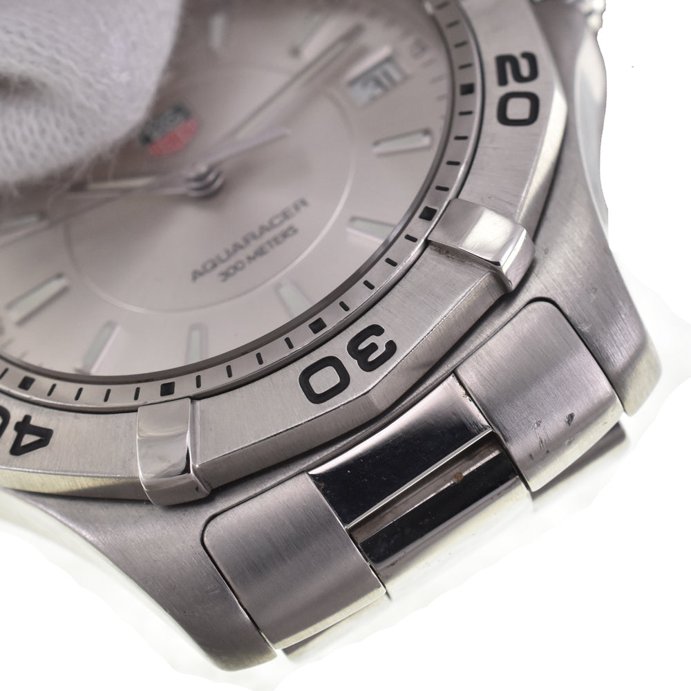 TAG HEUER Aqua Racer 300m WAF1112 Date Silver Dial Quartz Men's
 Watch G#146696