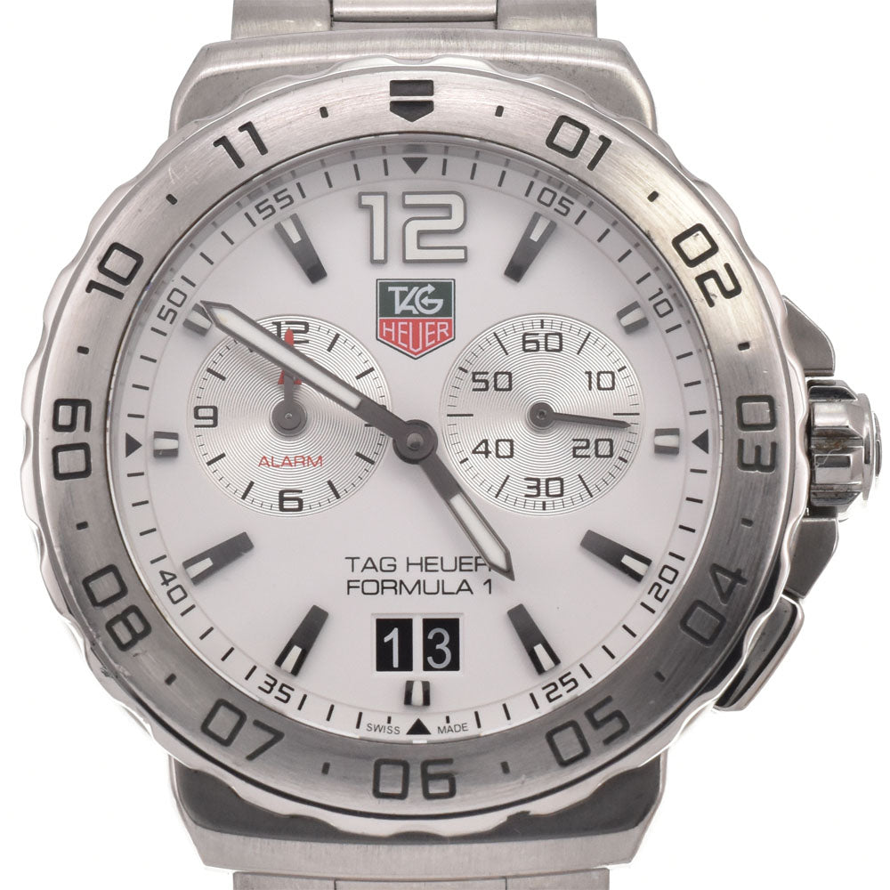 TAG HEUER Formula 1 WAU111B Chronograph white Dial Quartz Men's
 Watch C#146699