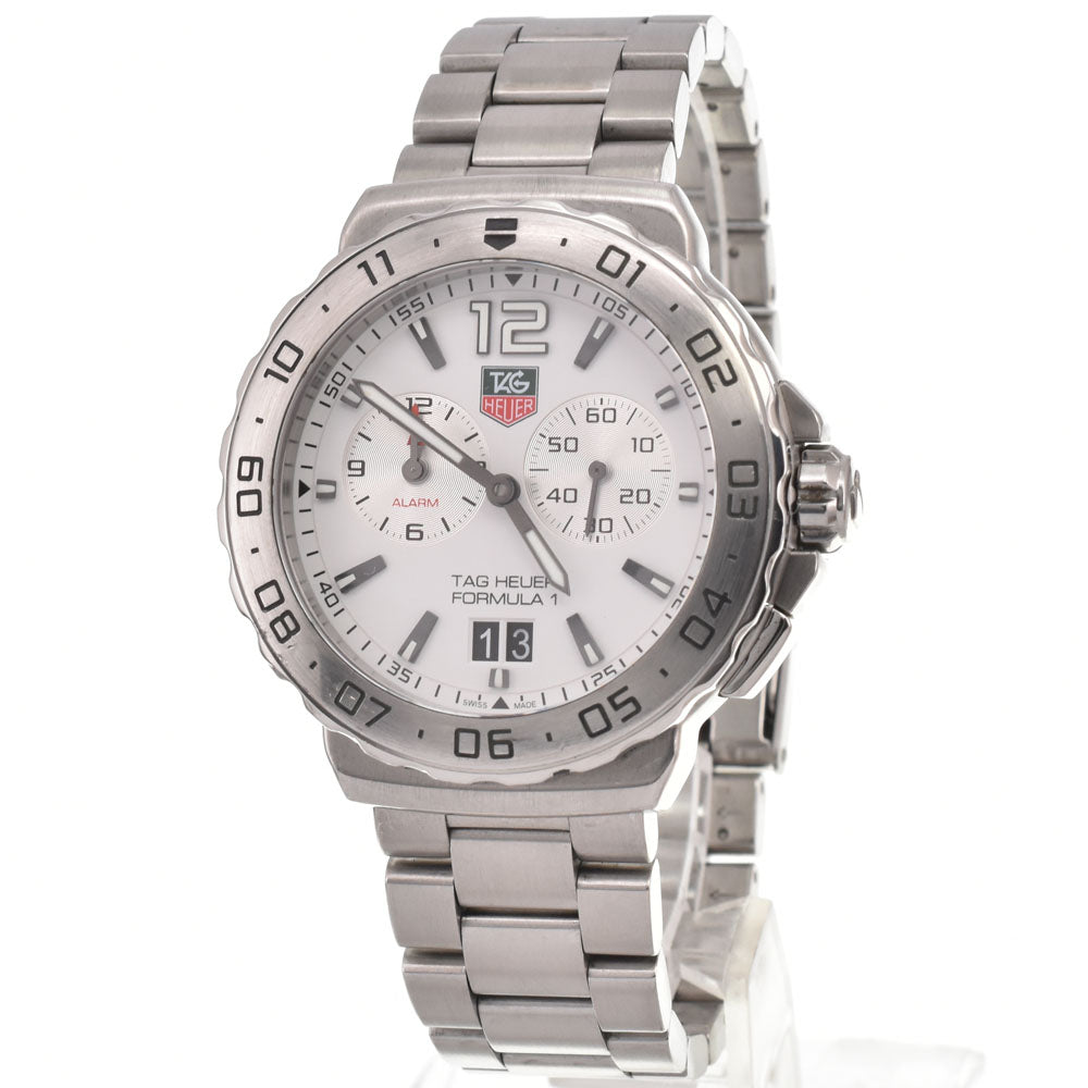TAG HEUER Formula 1 WAU111B Chronograph white Dial Quartz Men's
 Watch C#146699