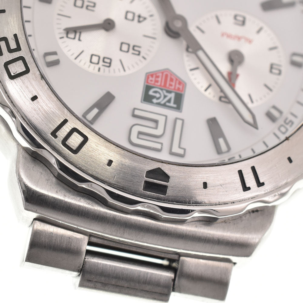TAG HEUER Formula 1 WAU111B Chronograph white Dial Quartz Men's
 Watch C#146699