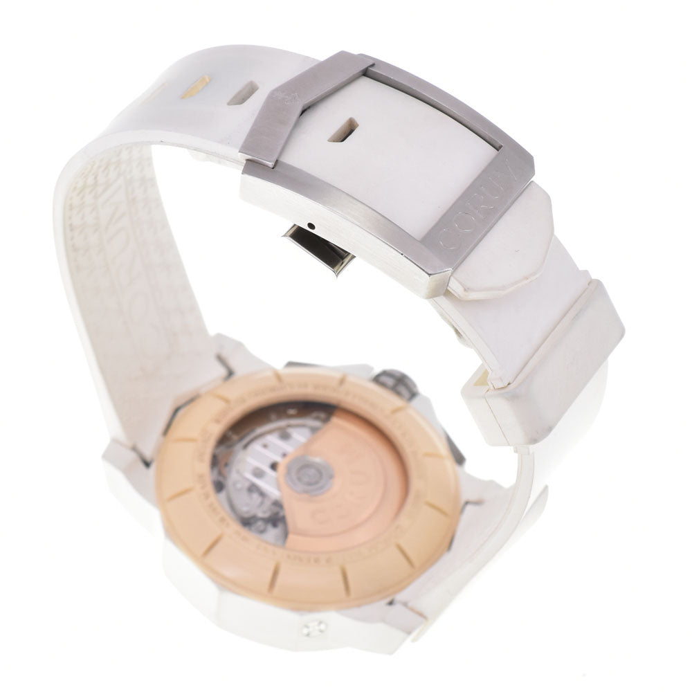 with paper CORUM Admiral's Cup Challenger 44 753.802.02/F379 AA21 white Dial Automatic Men's
 Watch A#146700
