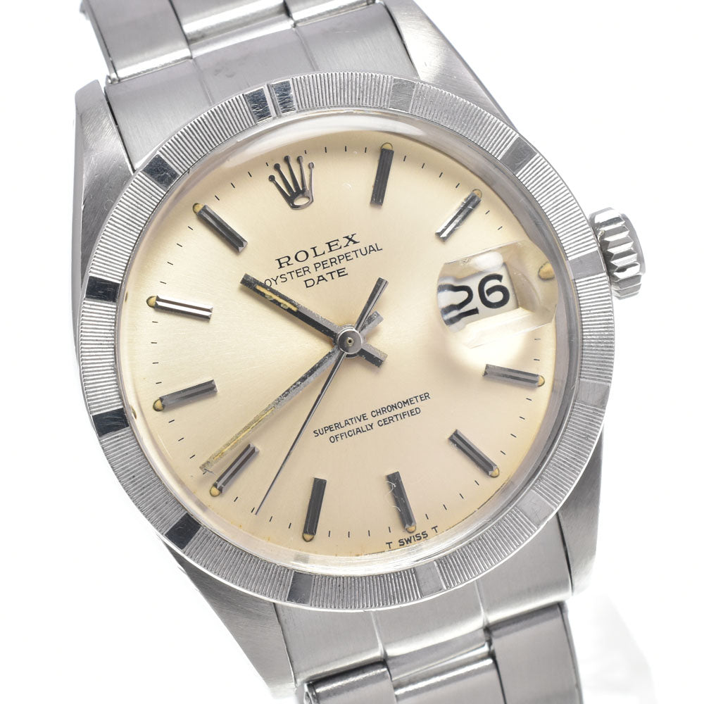 ROLEX Oyster perpetual date 1501 vintage Cal.1570 Silver Dial Automatic Men's
 Watch K#146719