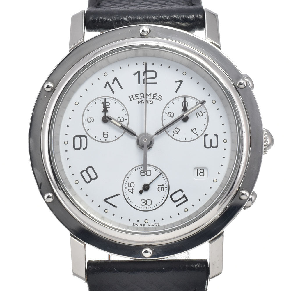 HERMES Clipper CL1.910 Chronograph white Dial Quartz Men's
 Watch J#146724