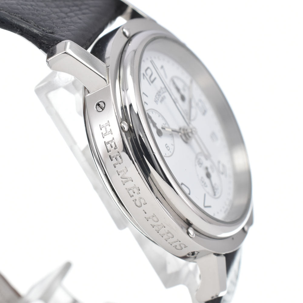 HERMES Clipper CL1.910 Chronograph white Dial Quartz Men's
 Watch J#146724