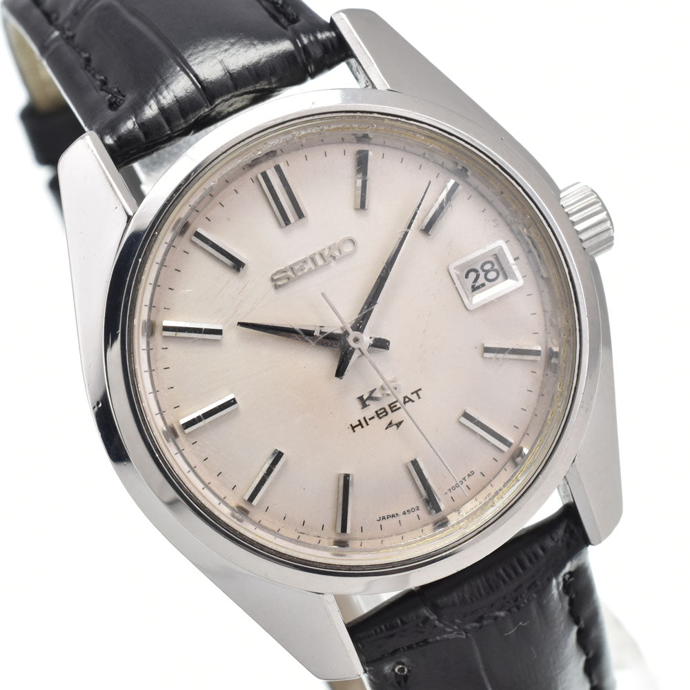 SEIKO King Seiko 4502-7000 HI-BEAT Silver Dial Hand Winding Men's
 Watch C#146729