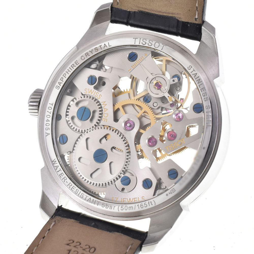with paper TISSOT T-Complication Skelete T070.405.16.411.00 skeleton Dial Hand Winding Men's
 Watch C#146731