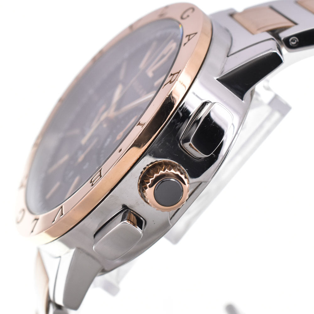 BVLGARI Bvlgari Bvlgari BB41SPGCH Stainless Steel/K18PG black Dial Automatic Men's
 Watch C#146732