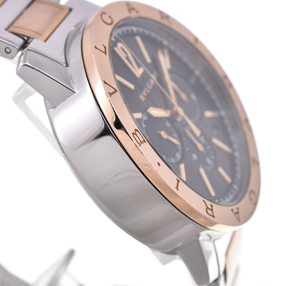 BVLGARI Bvlgari Bvlgari BB41SPGCH Stainless Steel/K18PG black Dial Automatic Men's
 Watch C#146732