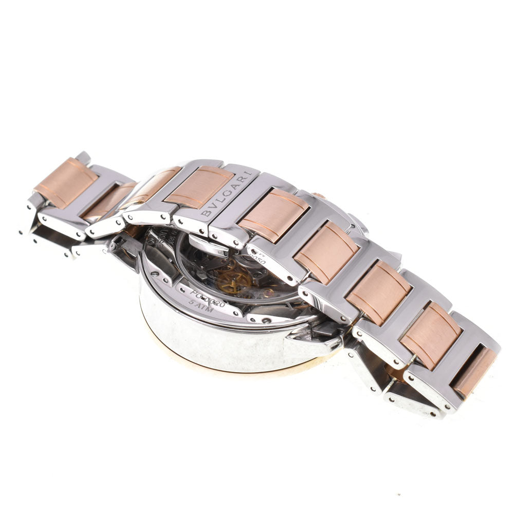 BVLGARI Bvlgari Bvlgari BB41SPGCH Stainless Steel/K18PG black Dial Automatic Men's
 Watch C#146732