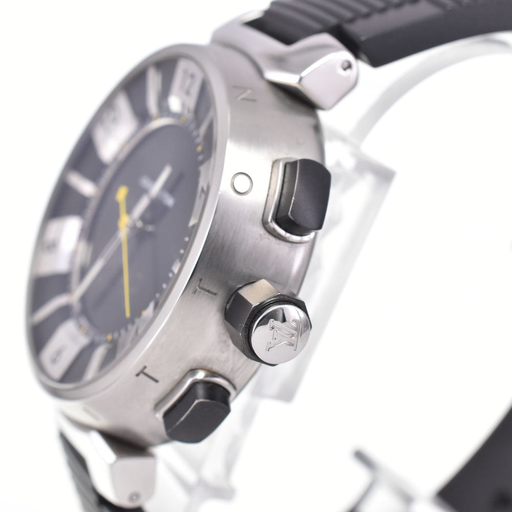 LOUIS VUITTON Tambour in black Q118F Analog&Digital black Dial Quartz Men's
 Watch C#146738