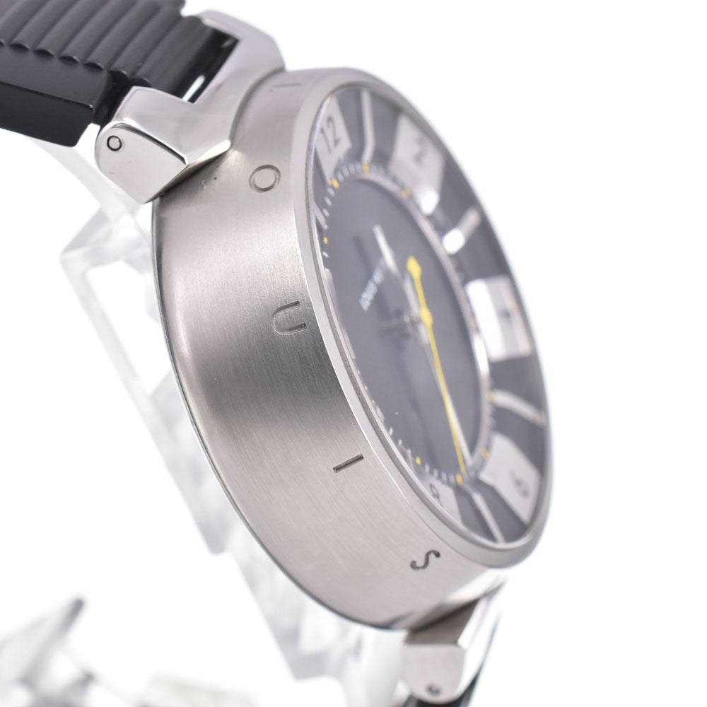 LOUIS VUITTON Tambour in black Q118F Analog&Digital black Dial Quartz Men's
 Watch C#146738