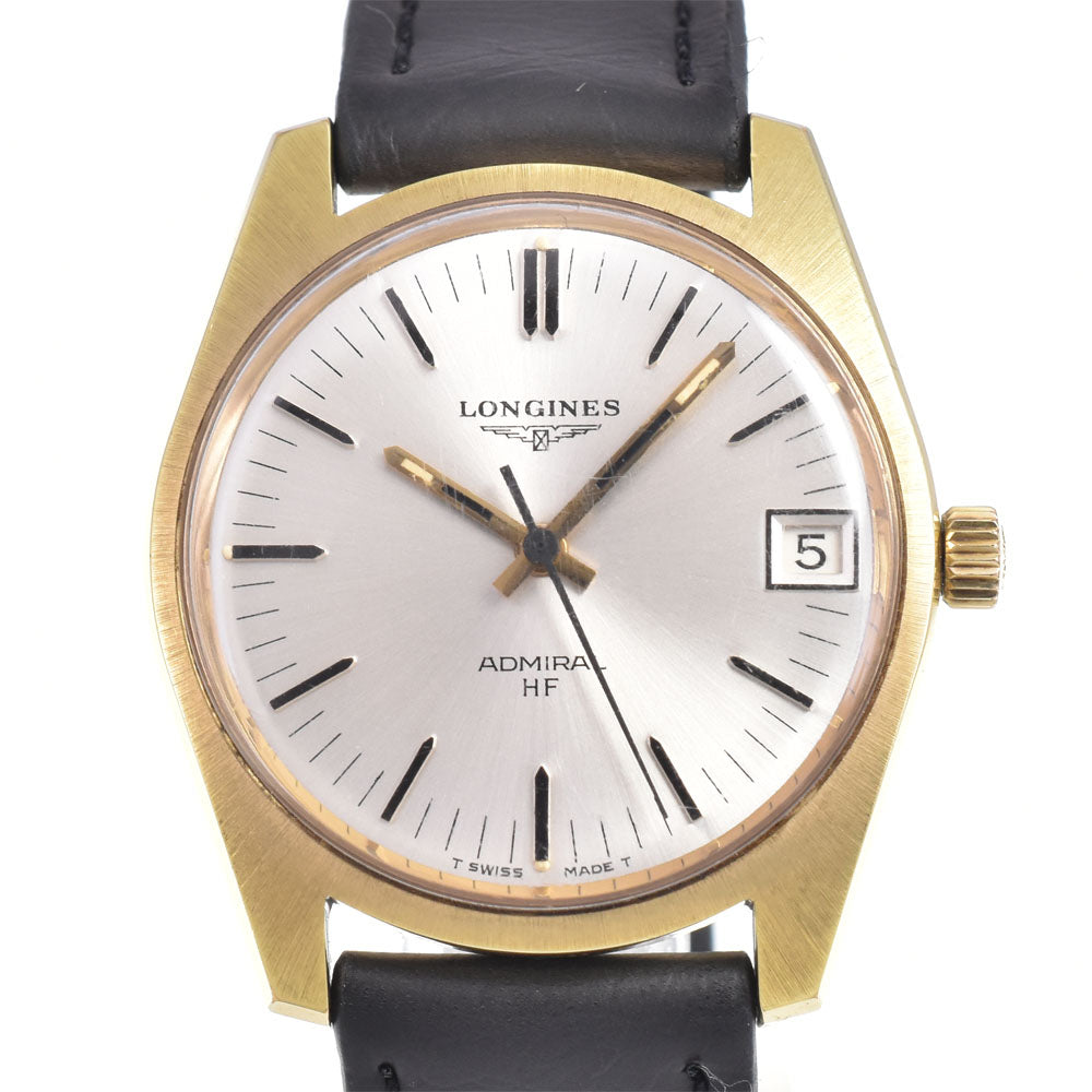 LONGINES Admiral HF Date Silver Dial Hand Winding Men's
 Watch D#146743