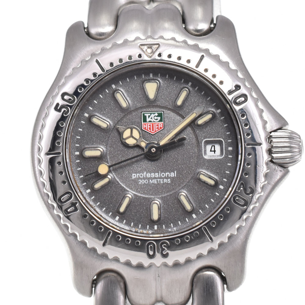 TAG HEUER S/el WG1313-0 Date gray Dial Quartz Ladies
 Watch G#146752