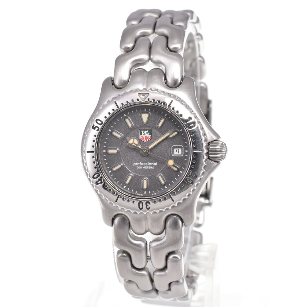 TAG HEUER S/el WG1313-0 Date gray Dial Quartz Ladies
 Watch G#146752