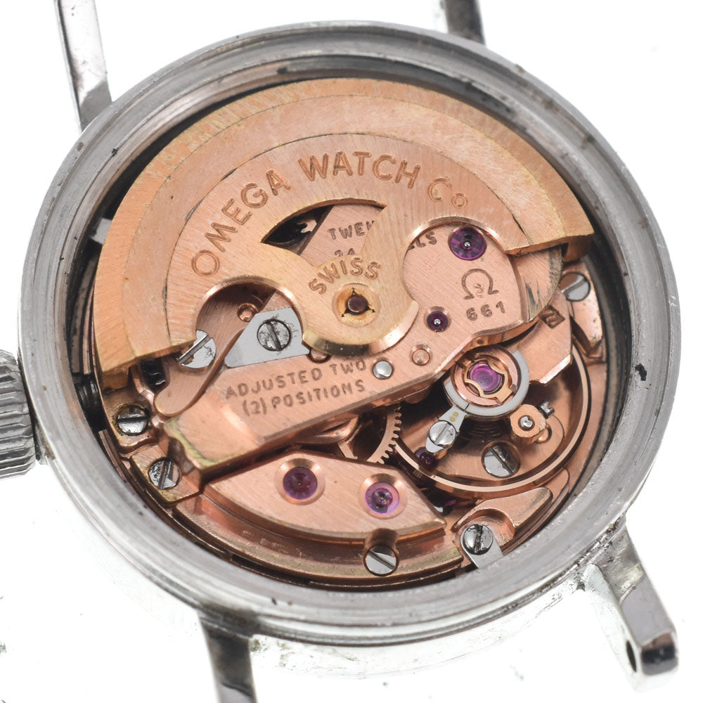 OMEGA De Ville Ladymatic 555.003 vintage Cal.661 Silver Dial Automatic Ladies
 Watch C#146754