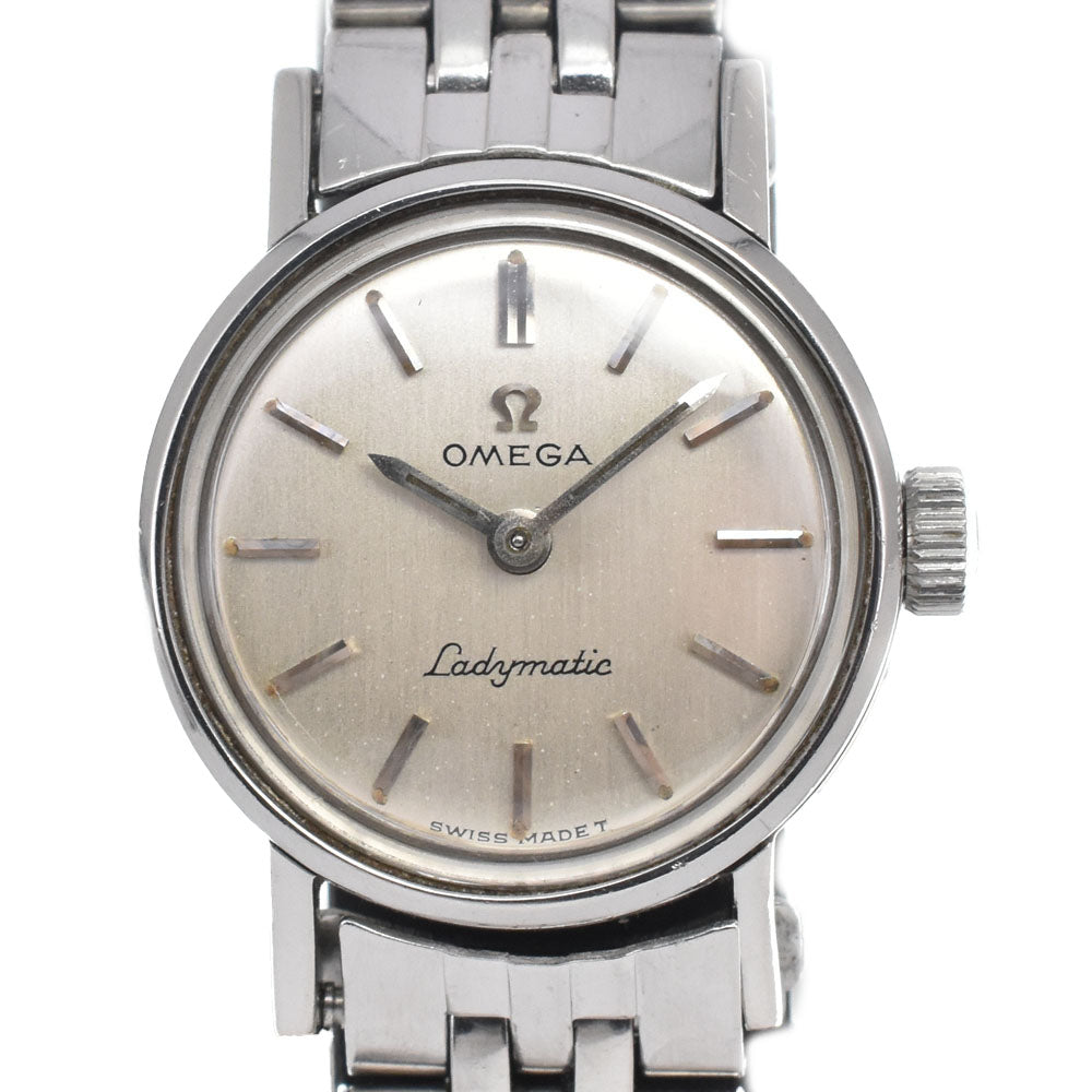 OMEGA De Ville Ladymatic 555.003 vintage Cal.661 Silver Dial Automatic Ladies
 Watch C#146754