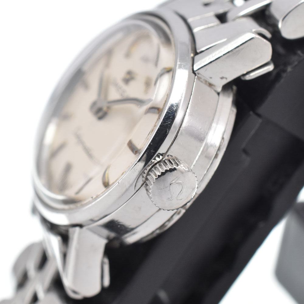 OMEGA De Ville Ladymatic 555.003 vintage Cal.661 Silver Dial Automatic Ladies
 Watch C#146754